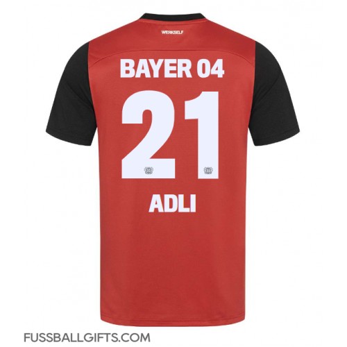 Bayer Leverkusen Amine Adli #21 Fußballbekleidung Heimtrikot 2024-25 Kurzarm